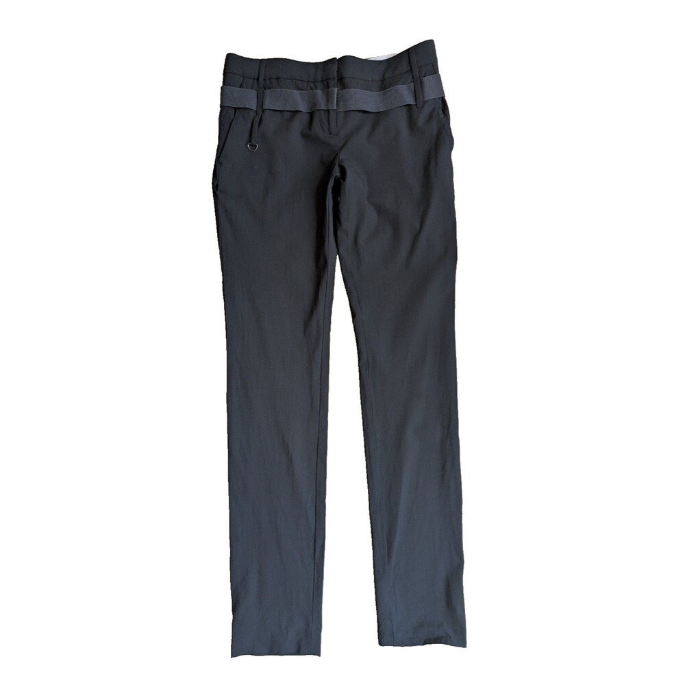 Vintage Women's Karl Lagerfield For Topshop Cigarette Pants. Black. Size UK 8.